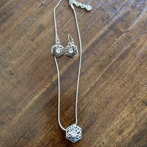 Brighton Silver Necklace with Crystal Beads
